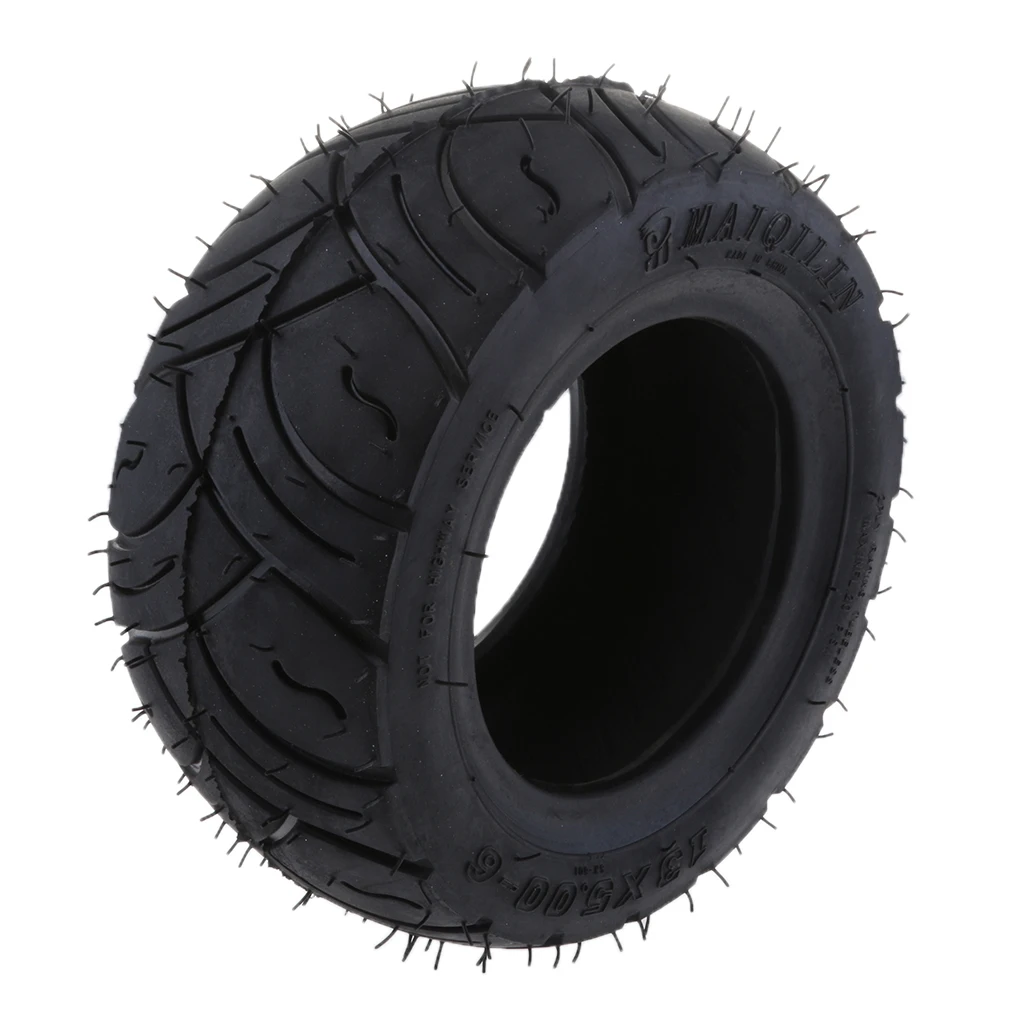 13x5.00-6 Tread Tire Tubeless for Mini Pocket Bike Scooter Go Kart ATV