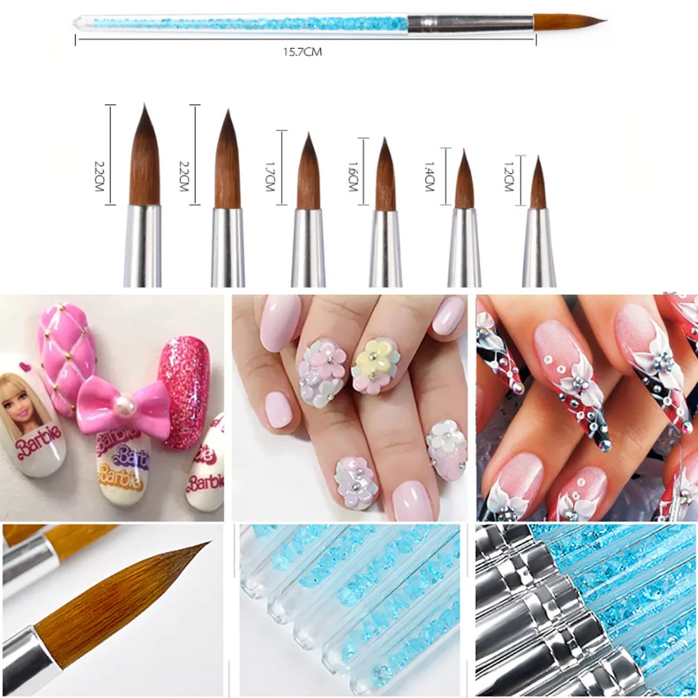 

HUAMIANLI Free shipping Nail Art Dotting Manicure Painting Drawing Polish Brush Pen Tool Dotting Tools Drop Shipping F06