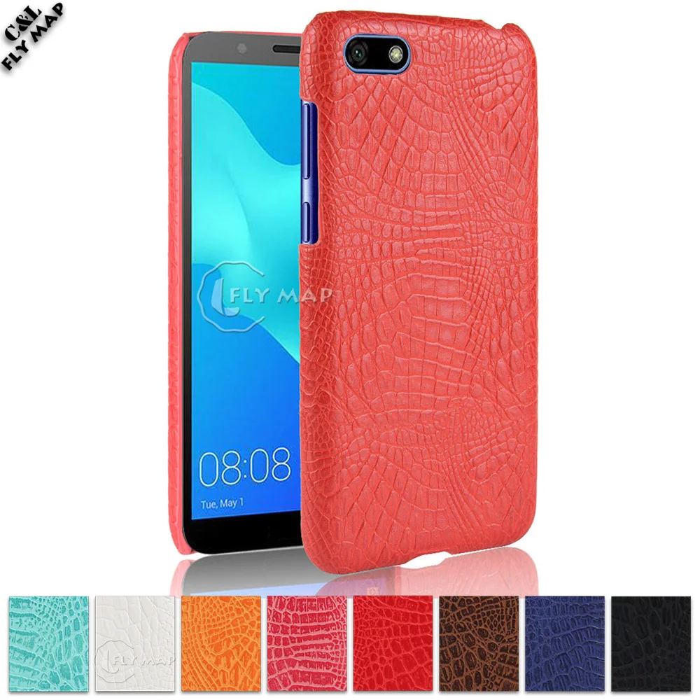 Crocodile Case for Huawei Y5 Prime 2018 DRA-L02 DRA-L22 DRA-LX2 Hard PC Protective Phone Cover for Huawei Y5 2018 DRA L02 L22