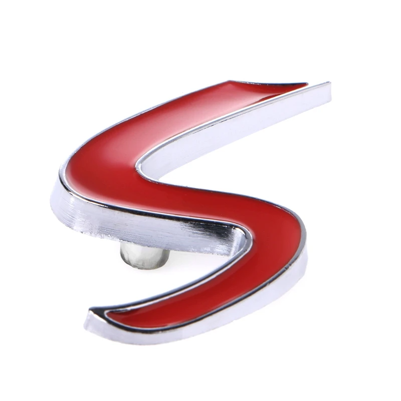 3D металлическая S Передняя решетка эмблема наклейка для Mini Cooper R50 R52 R53 R56 R57 R58 R60 JCW Гриль значок наклейки внешние аксессуары