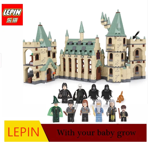 

lepin minecraft DHL LEPIN 16030 1340pcs Hogwarts Castle School Building Blocks Kit Set Building Block Bricks Toys Fit For 4842