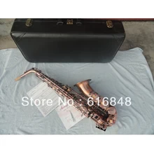 Wholesale –Be sure to watch very beautiful red archaize copper alto saxophone