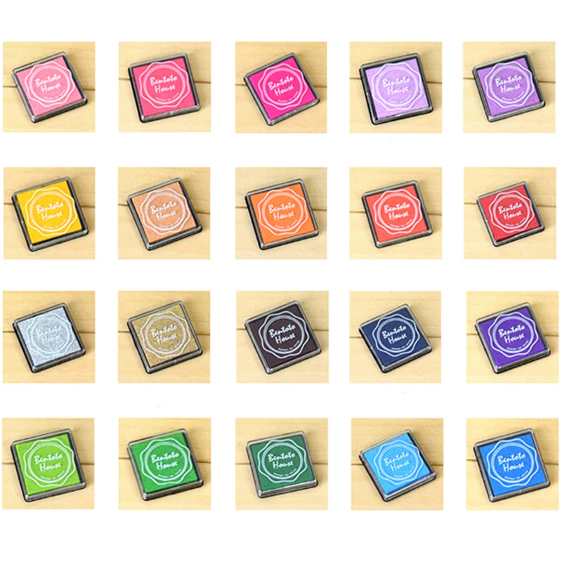 20 Color Craft Ink Pad Stamps Partner Children's Finger Painting