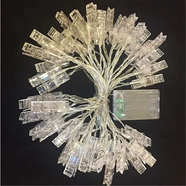 8m 50led Lamp Clips Photo String Lights Wedding Home Decoration 8m 50led Lamp Clips Photo String Lights Wedding Home Decoration Battery Operated Led For