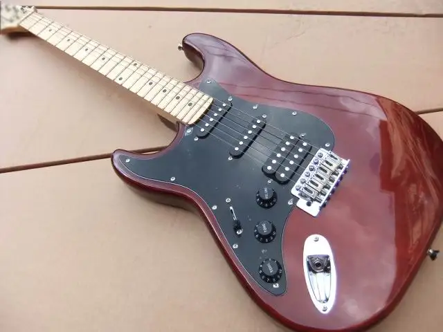 New Arrival Fdr STR electric guitarLeft Handed Model in deep brown 100816