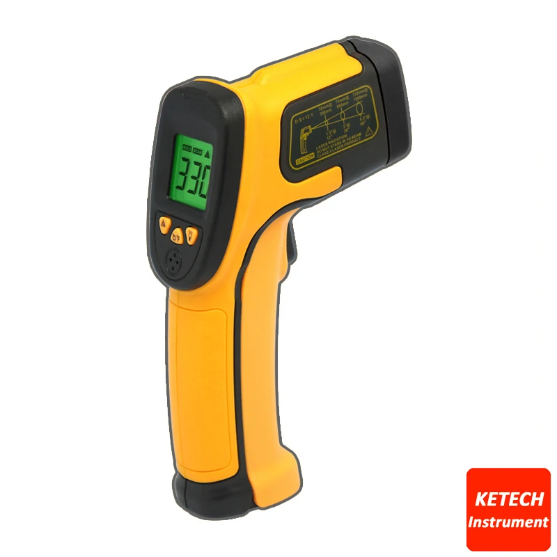 Handheld Noncontact Infrared IR Thermometer 32330 degree AS330
