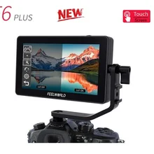 FEELWORLD F6 PLUS 5,5 дюймов сенсорный экран на камеру DSLR полевой монитор 3D LUT ips FHD 1920x1080 Видео Фокус Поддержка 4K HDMI