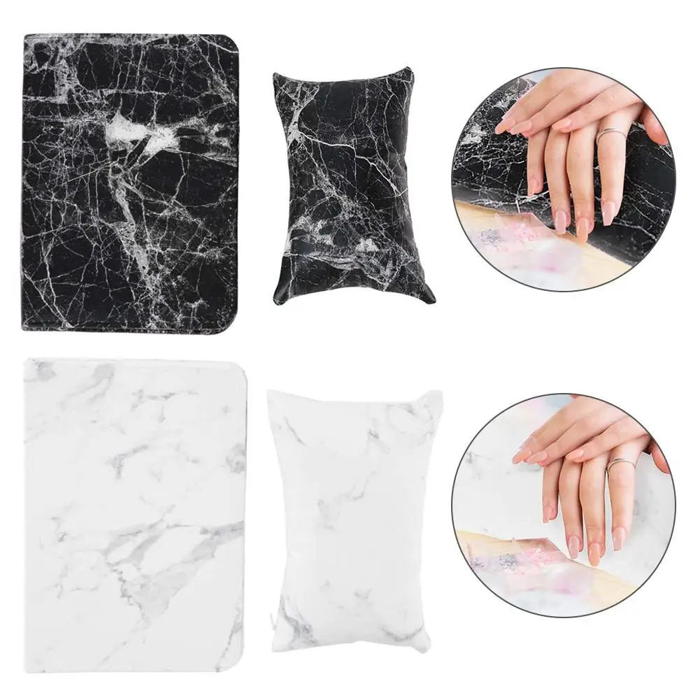 

2 Colors Soft Hand Cushion Pillow Armrest Nail Art Tool Arm Rest Holder PU Leather Manicure Nail Art Accessories