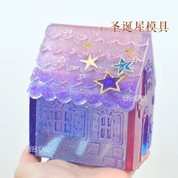 

Flower Invitation Christmas House Mold_DIY Mould Transparent Silicone Mould