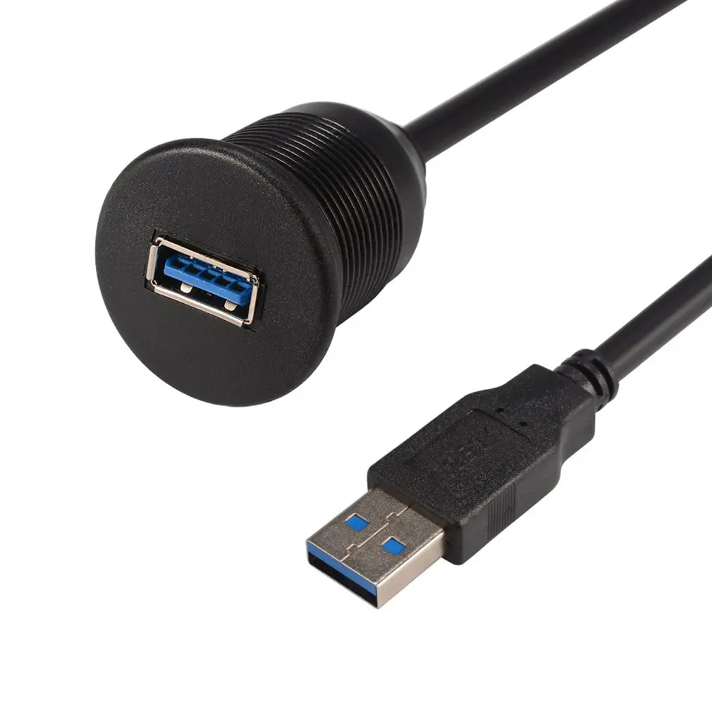 1 метр USB 3,0 Dash заподлицо Удлинительный кабель папа-мама панель приборной панели для автомобиля лодки мотоцикла CY801