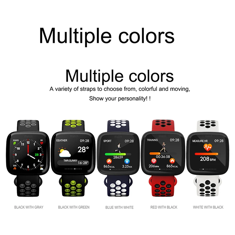 Умные часы для мужчин и женщин фитнес браслет с измерением кровяного давления