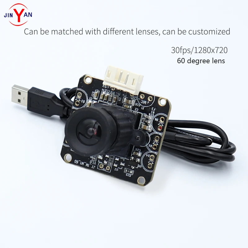 

1 million pixel HD camera module 720P 1280x720 USB2.0 free drive Support LINUX distortion free lens
