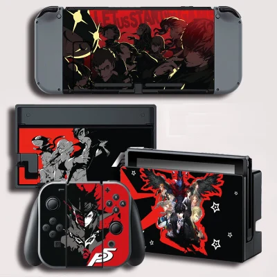 03663 Persona P5 Виниловая наклейка на экран для Persona Skins, защитная наклейка s для shand Switch NS, консоль+ контроллер+ подставка, наклейка, игровая пленка PS5 - Цвет: 03663 Persona P5