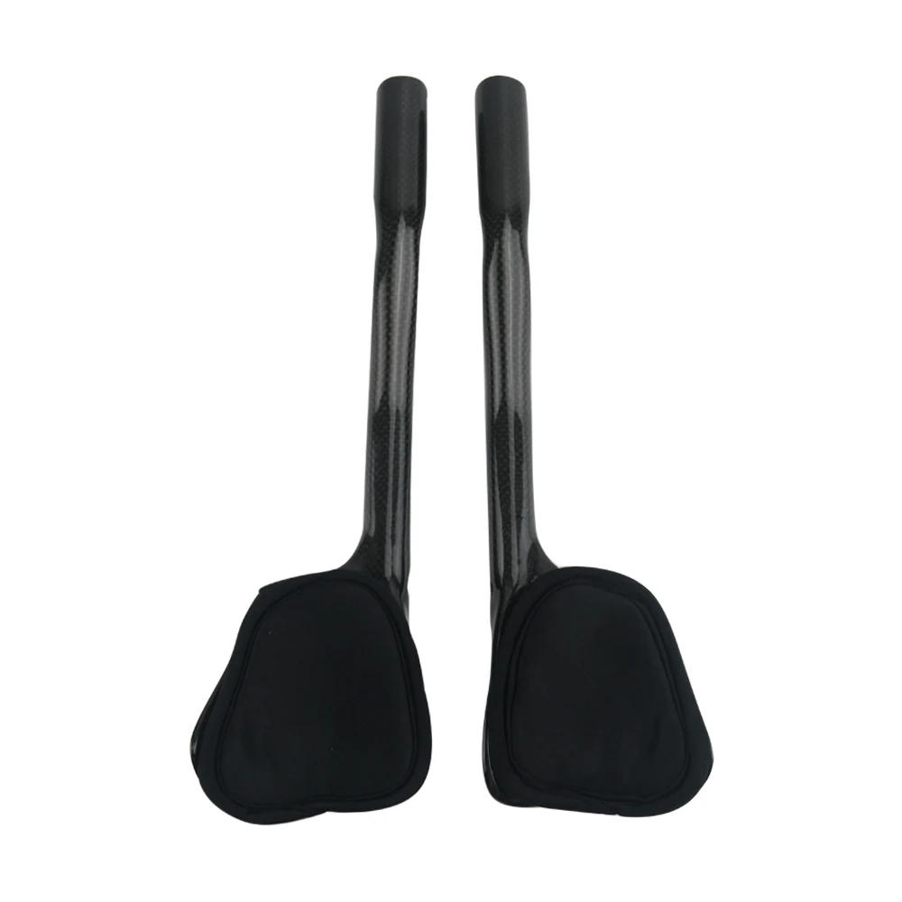 Road Bicycle Rest Handlebar TT Bars Black AERONOVA Carbon Fiber Road Bike Cycling TT Handle Bars Bike Parts 31.8mm 3KUD (4)