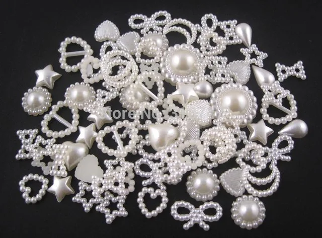 

Sales!Irregular Flatback Pearl Cabochon Assorted Styles DIY Jewelry Decoration Accessory 20G (About 100pcs)