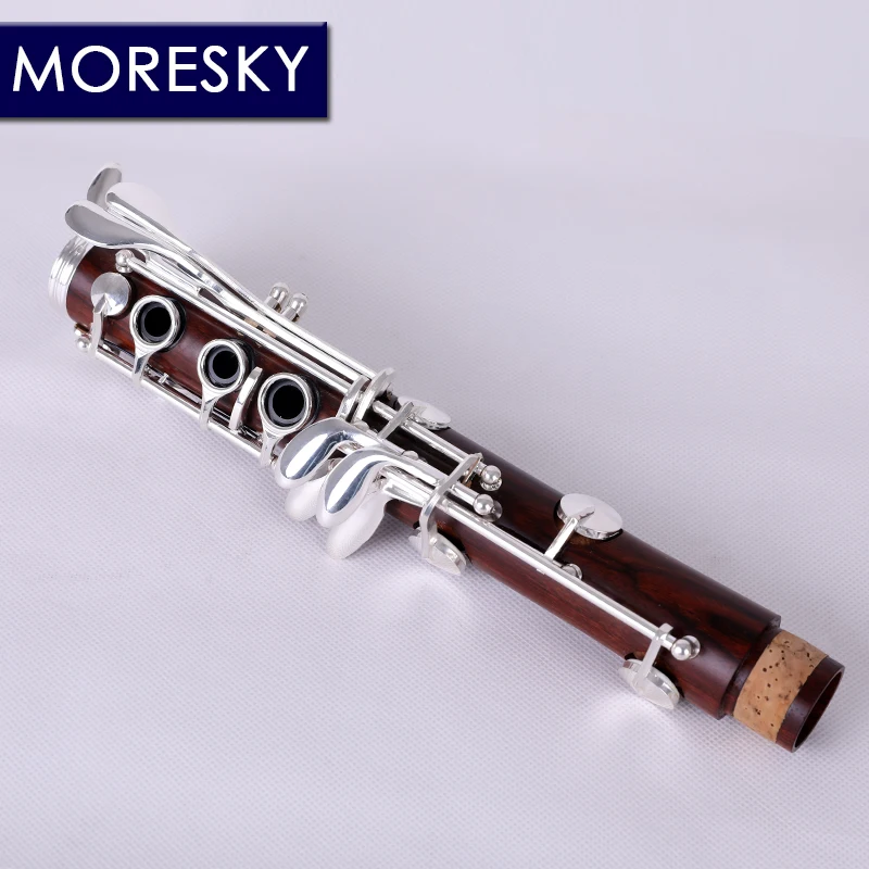 MORESKY красное дерево Профессиональный кларнет Bb из палисандра серебряные ключи