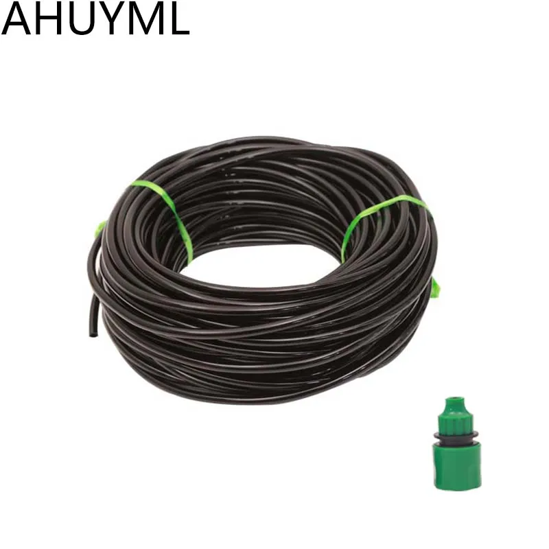 25M 4/7MM Hose Garden Irrigation System Accessories Wear Black 1/4 Hose