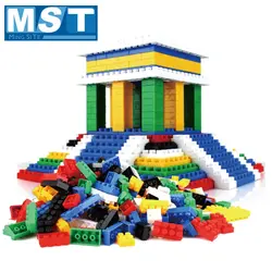 Строительные блоки DIY пластиковые фигуры модели микро-блоков 1000 шт кирпичи с базовыми части пластины образовательные детские игрушки
