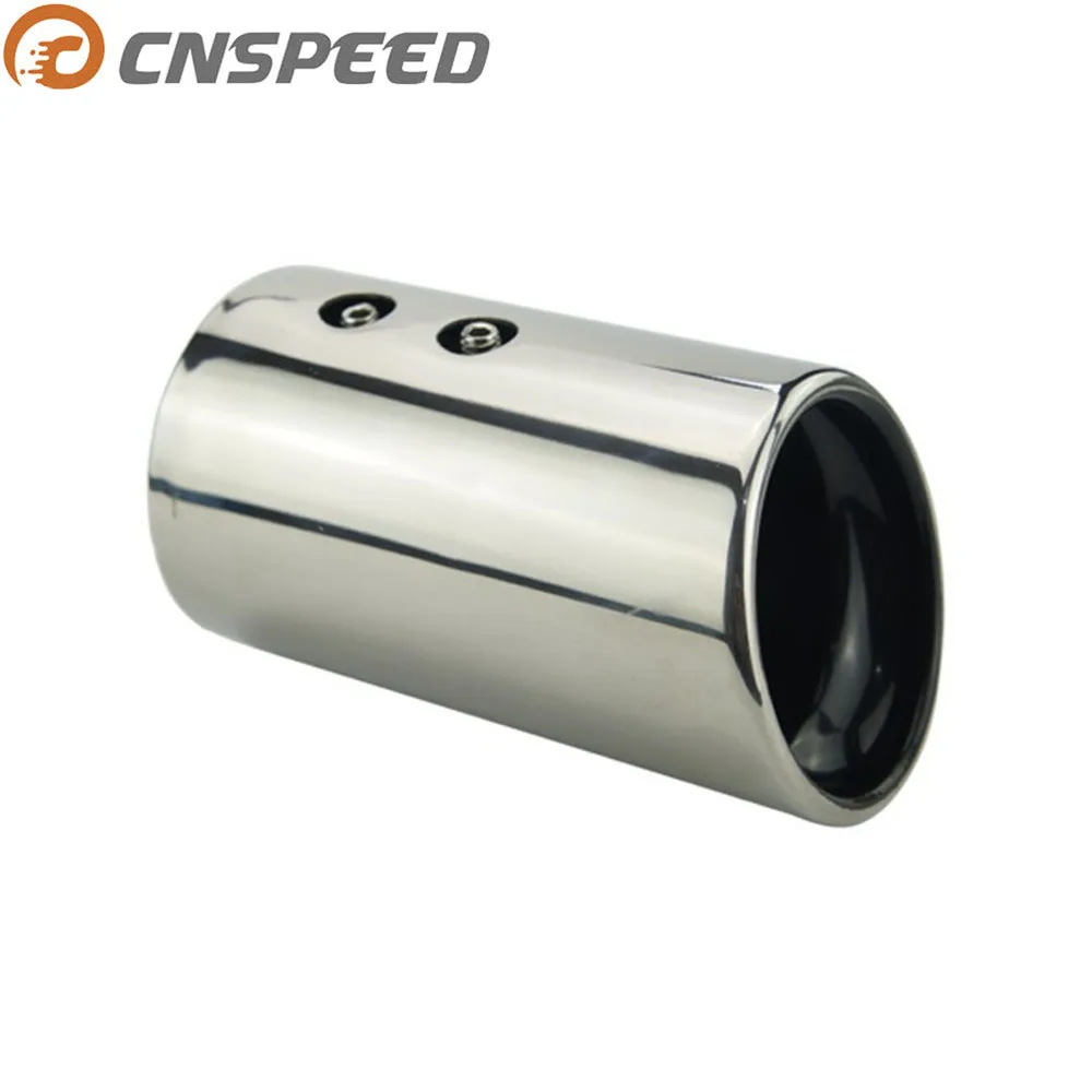 

Universal Auto Car Tail Throat Exhaust Muffler Tip pipe Chrome Stainless Steel Car Rear Round Exhaust Pipe 51mm-67mm YC100454