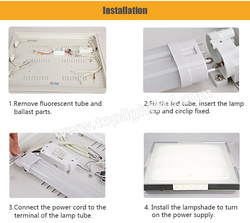 2G11 светодиодный ретрофит лампы 535 мм 4pin CFL замена 55W 18W Светодиодный 2G11 360 градусов 2G11 pl-l светильник светодиодный 2G11 PL-L трубки