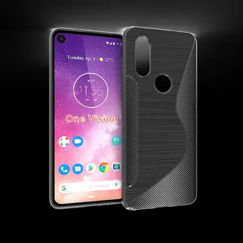 

50pcs/lot For Moto One Vision P40 Power NS line TPU Phone Back Cover Case For Moto P40 Play Power 2 Z4