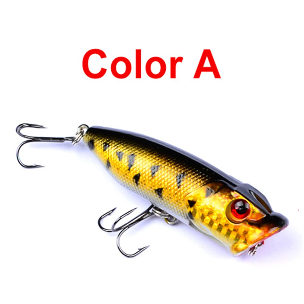 5Pcs 6.5cm 13g Big Mouth Bait Fishing Lure Fishing Floating Popper Poper Lure