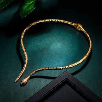 

Tuliper Goth Aesthetic Snake Choker Women Necklace Statement Animal чокер Jewelry Collier Femme Fashion E Girl Christmas Navidad