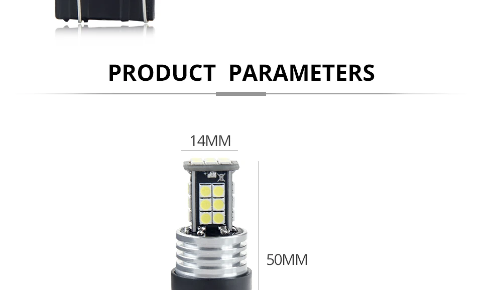 2pcs 1960Lm T20 W21W LED W215W LED WY21W 7440 7443 LED Bulb 3030 SMD Chip Car Brake Reverse Light 12V Lamp Turn Signal 14V 24V (2)