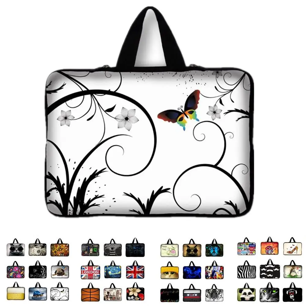 

10 12 13 14 15 17 Butterfly Notebook Laptop Bag Tablet Sleeve Pouch For Dell Acer ASUS 13.3 15.4 15.6 17.3 For Macbook Air / Pro