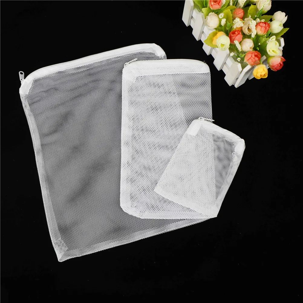 6PCS Net Bags Mesh Bag Acqurium Pond Filter For Bio Ball Carbon Media Ammonia Aquarium Fish Tank Isolation Bag