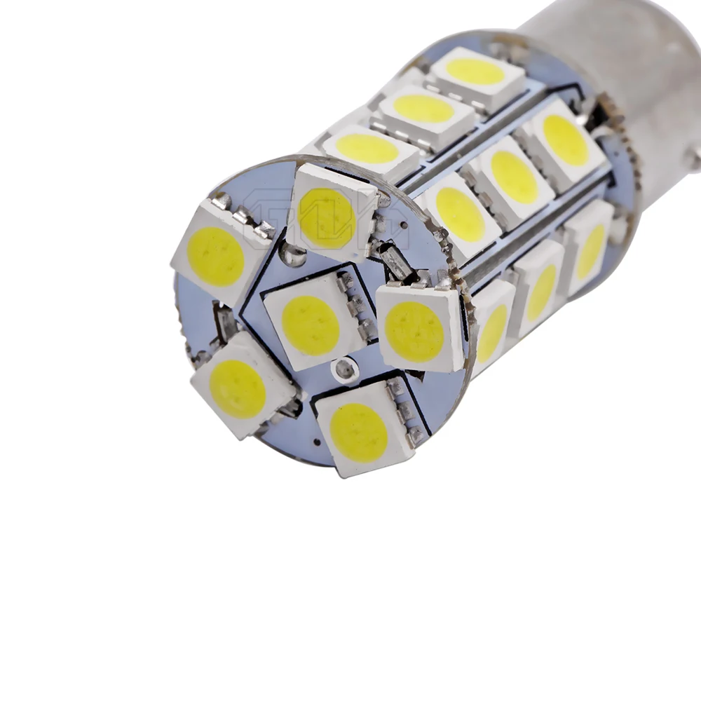 50 шт. Внешнее освещение 1156 светодиодные лампы Ba15s 27Smd 5050, светодиодные фары для автомобиля Стоп сигнал светодиодные задние светодиодные сигнальные лампы авто-Стайлинг