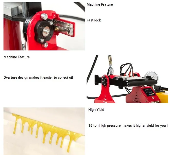 Гидравлический канифоль пресс 6x12 см 2,4x4,7 дюймов 15 тонн высокого давления 3 нагревательные пластины экстрактор масла канифоль пресс машина № AP1805