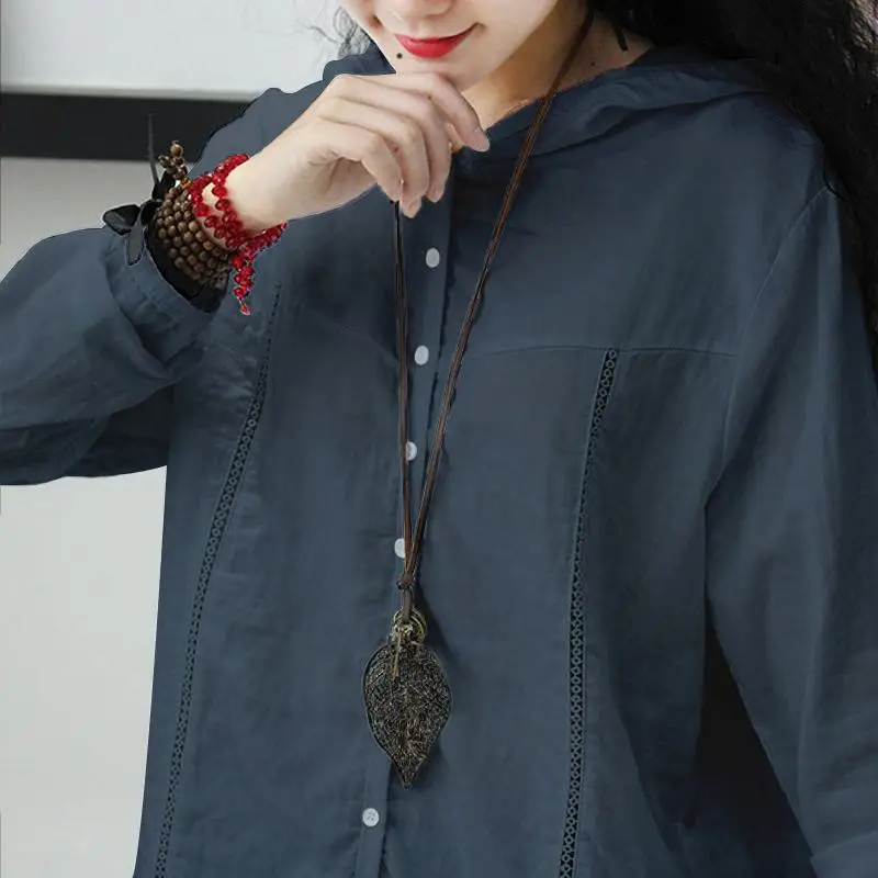 Винтажная женская льняная блузка Celmia, осень, новинка, Blusas Mujer размера плюс, рубашки с длинным рукавом, повседневные, свободные, Харадзюку, худи, топ, 5XL