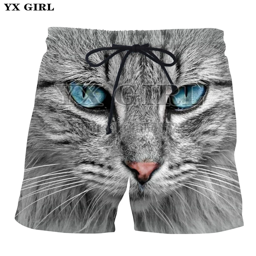 YX Girl Mens Hawaii Beach Shorts Cute Pizza Cat/Lightning Cat 3d Printed Shorts for Men/Women Casual Shorts Summer Short YX Girl Mens Hawaii Beach Shorts Cute Pizza Cat/Lightning Cat 3d Printed Shorts for Men/Women Casual Shorts Summer Short