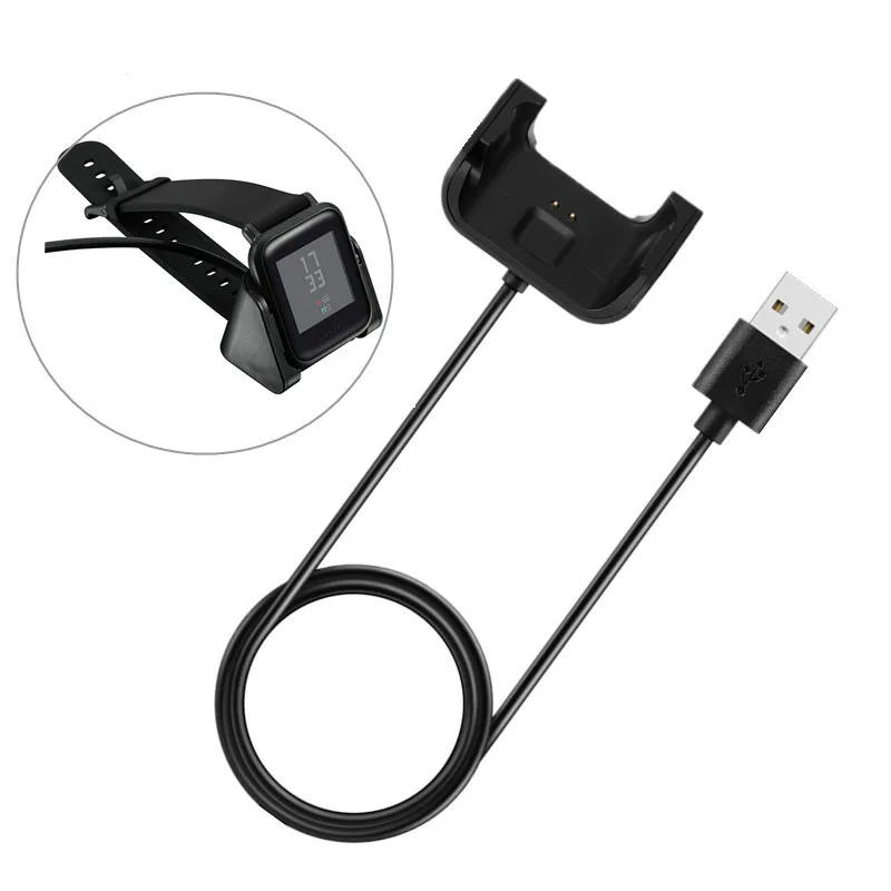 1M cargador magnético Dock Cradle cable USB línea para Huami Amazfit COR  A1702 reloj inteligente accesorios portátiles cargadores