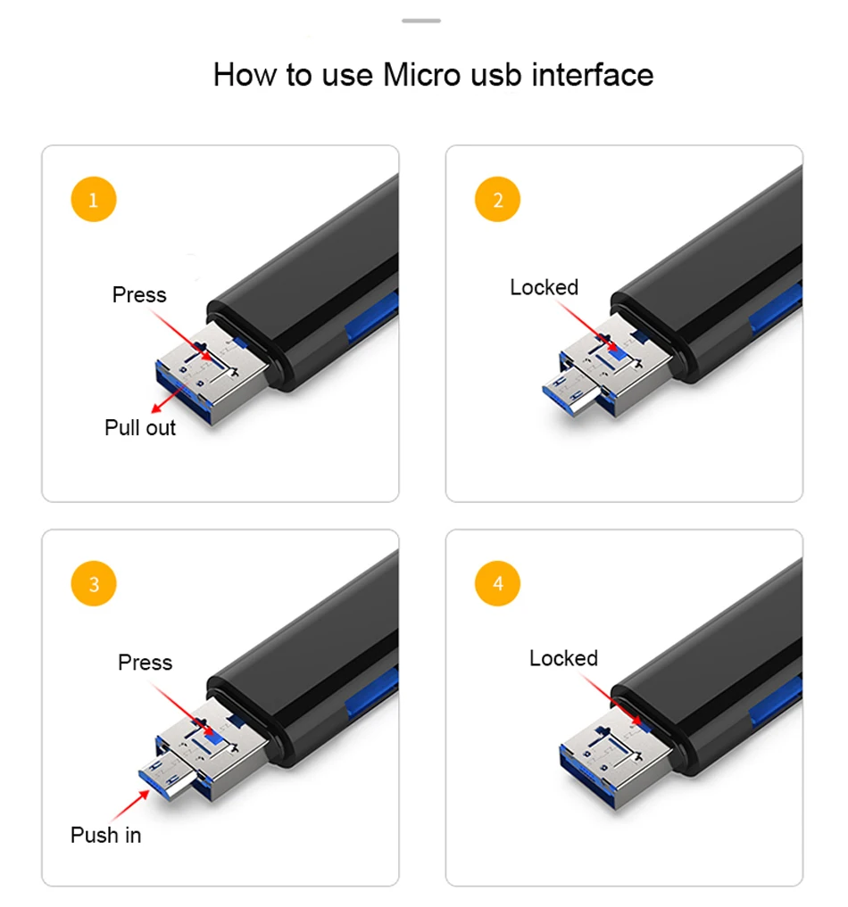 Сверхзвуковая многофункциональная карта памяти OTG адаптер USB женский интерфейс/type-c/Micro usb/usb интерфейс для смартфона Macbook