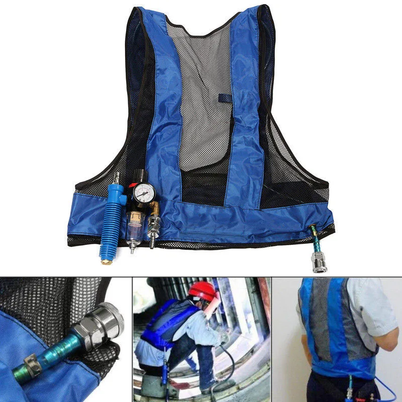 Vortex Tube Air Conditioner Waistcoat Compressed Air Cooling Welding Steel Vest LCC77