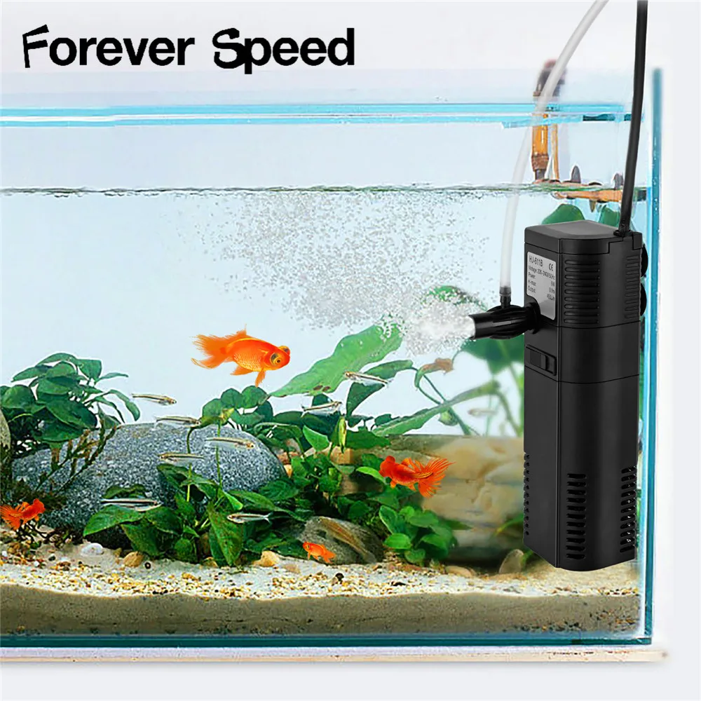 

6W Aquarium Filter Submersible Filter Fish Tank Aquatic Spray Flow Biological Plus Power Filter Aquarium Internal Filter Pump