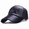 Xthree New fashion high quality fall winter men leather hat Cap casual moto snapback hat men's baseball cap wholesale ► Photo 1/6