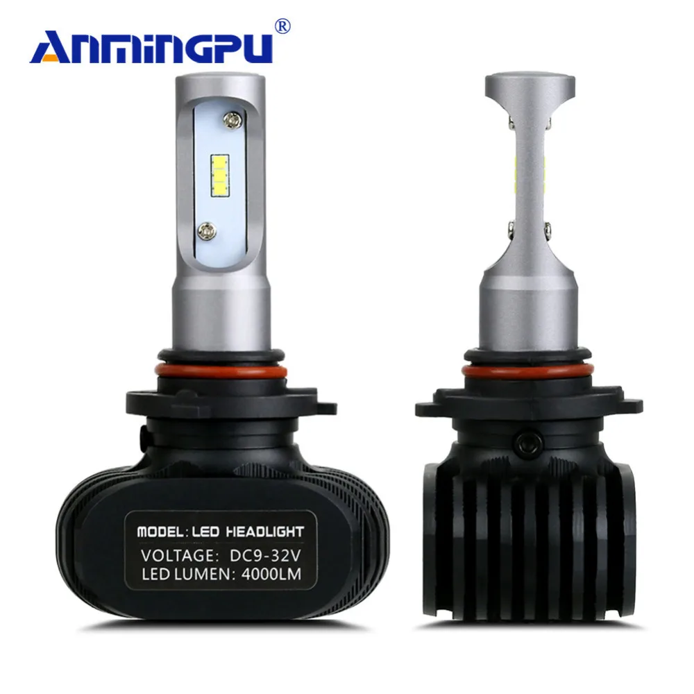 

ANMINGPU 8000LM/Set Car Light Fanless 12V Headlight Bulbs LED H7 H4 LED Bulbs H8 H11 9005 9006 H1 H3 9012 H13 9004 Headlight