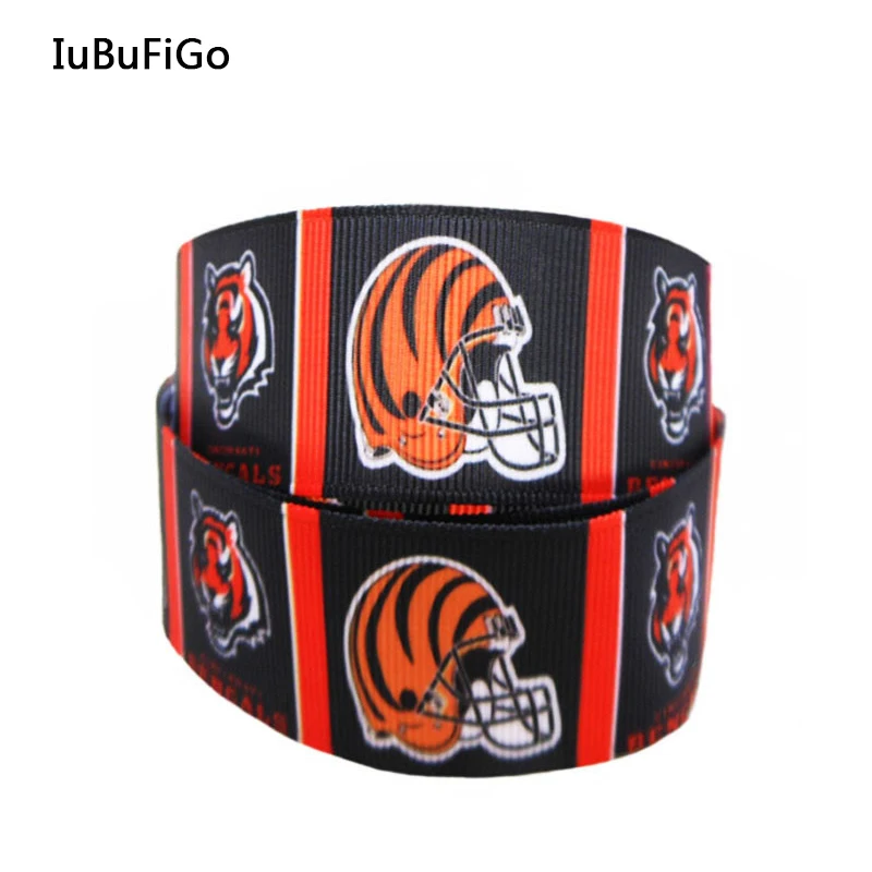 

[IuBuFiGo] 10Y 7/8" Characters Printed Grosgrain Ribbon 22MM Sport ribbons Sign team ribbon X2324 Free shipping
