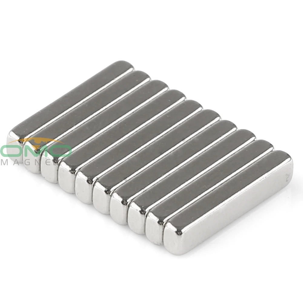 

OMO Magnetics N48 Lots 10 x Super Strong Block Cuboid Magnets 15 x 3 x 2 mm Rare Earth Neodymium