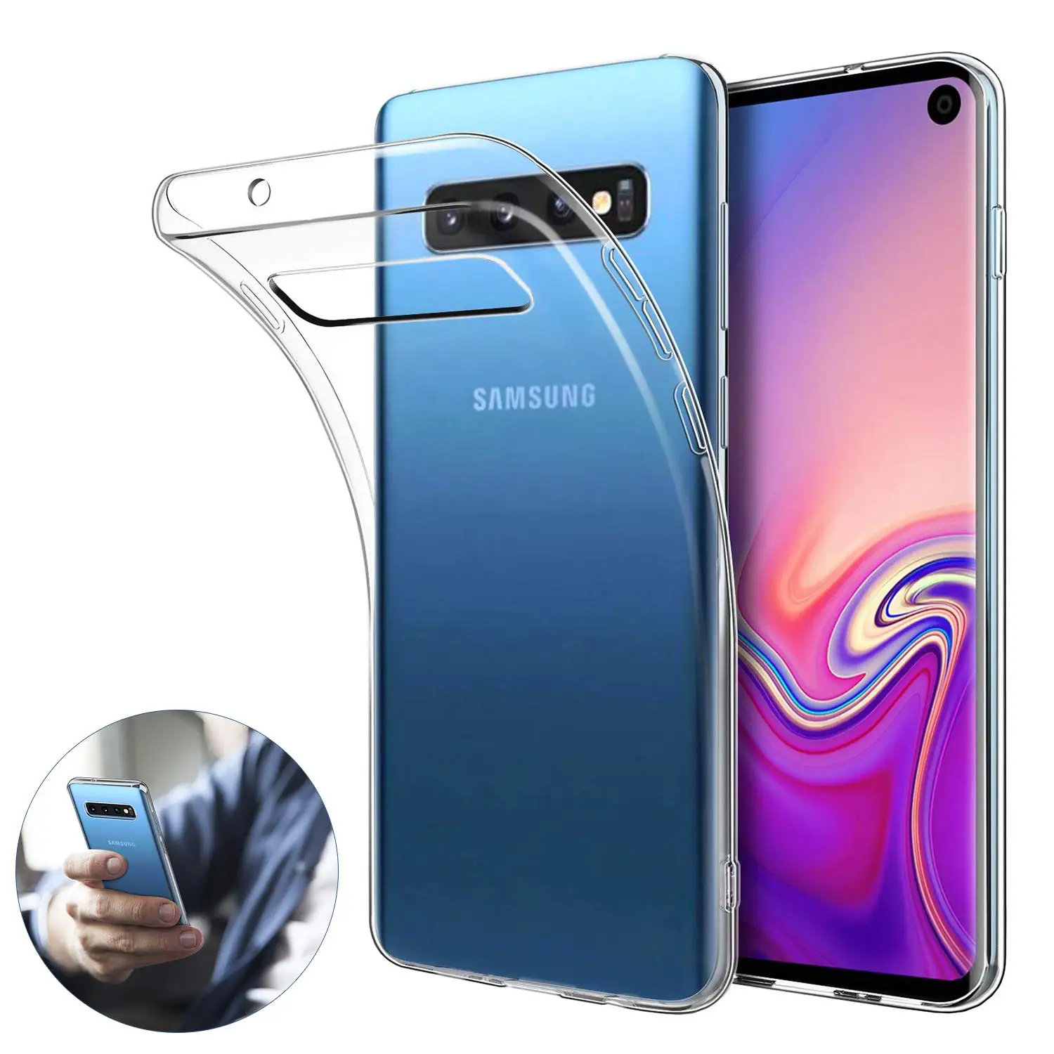 

Ultra Thin Clear Case for Samsung Galaxy S10e S10 Plus Soft TPU Silicone Crystal Transparent Protective Shockproof Phone Cover