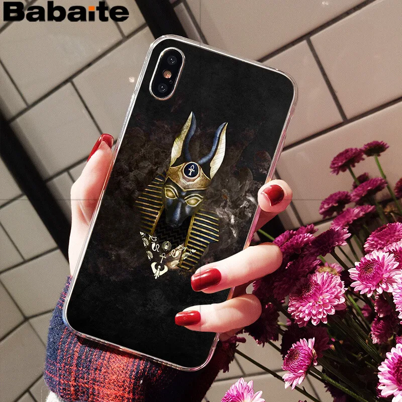 Babaite Egypt Anubis Ультратонкий чехол для телефона с мультяшным рисунком для Apple iPhone 8 7 6 6S Plus X XS max 5 5S SE XR