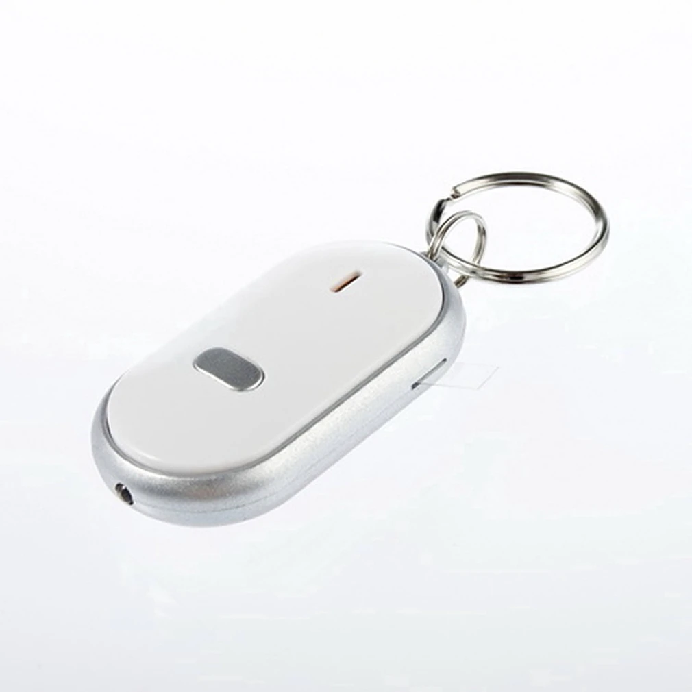 New 1pc LED Light Torch Remote Sound Control Lost Key Finder Locator Keychain Keyring