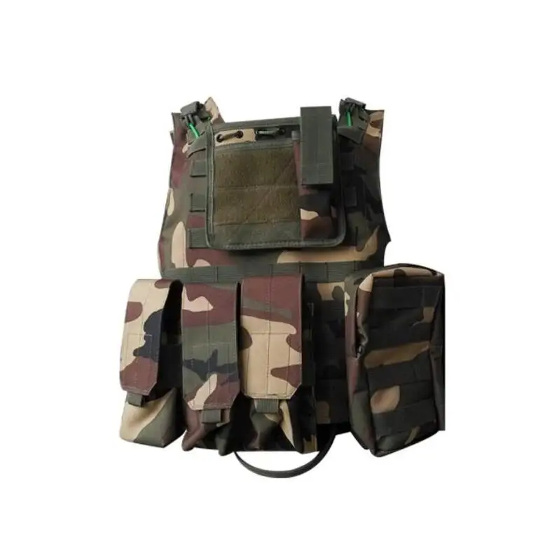 Солдат Военная униформа, камуфляж жилеты Airsoft нейлоновый Жилет Molle армейская боевой тактический жилет - Цвет: Camouflage