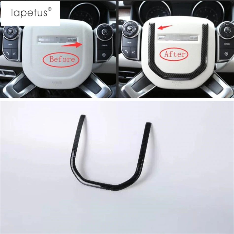 

Lapetus Accessories For Land Rover Range Rover Velar 2018 2019 ABS Steering Wheel Shape Decoration Strip Molding Cover Kit Trim