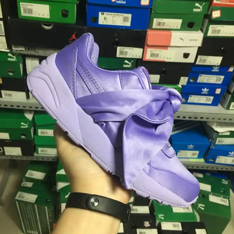 puma fenty purple shoes