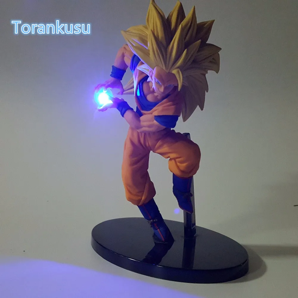 Dragon Ball Z Action Figure Son Goku Kamehameha Led Light DIY Display Toy Esferas Del Dragon Freeza Toy DBZ+Light DIY09