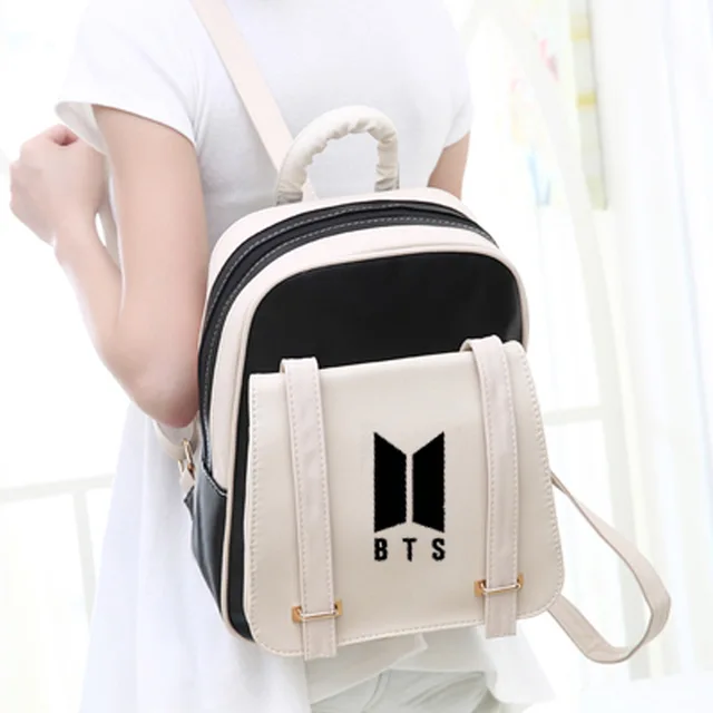 Mochilas Bts cuero Casual para mujeres 2018 escolar para niñas mejor regalo a tu amigo _ - AliExpress Mobile